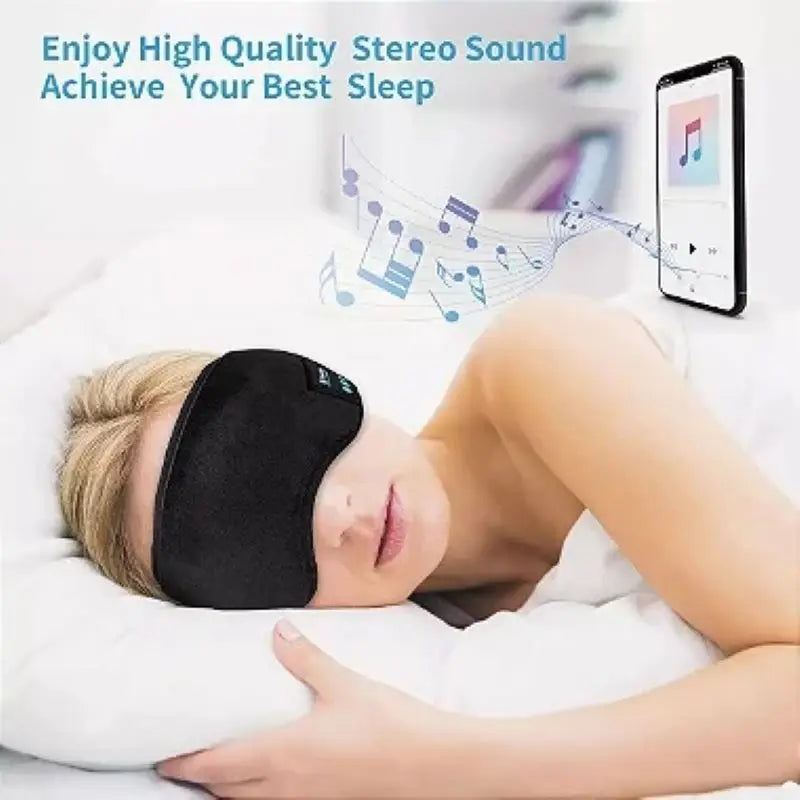 Máscara de dormir capa olho c/bluetooth fone de ouvido estéreo embutido **RbdadStore**