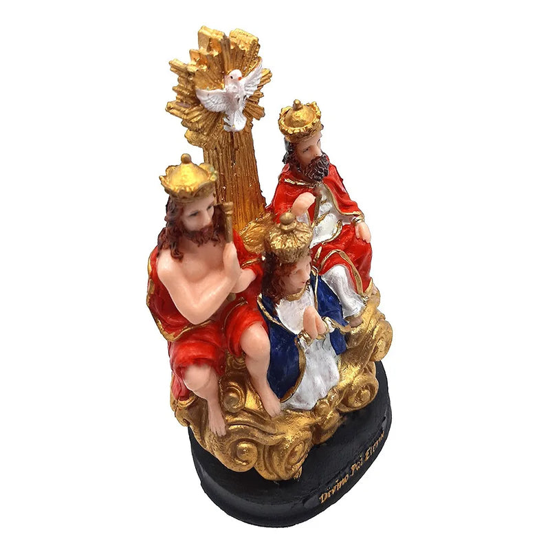 Imagem da Santíssima Trindade Divino Pai Eterno Escultura em Resina 15 cm Linda Estátua para Presente ou Decoração Religiosa