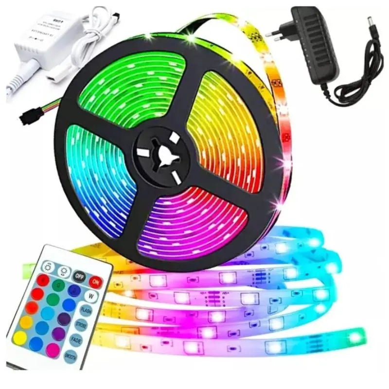 Fitaflex LED Colorida à Prova d'Água com Controle e Fonte de Luz RGB Amd TdeC - RbdadStore