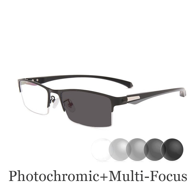 LuminaFocus - Óculos Multifocais Photochromic em Titânio BeP - RbdadStore