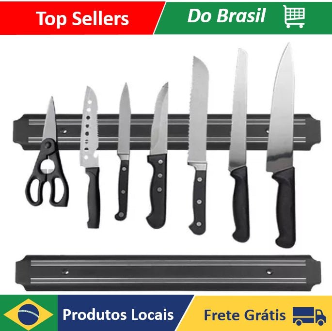 MagnetBar GrillKnife 33: Barra Magnética para Facas de Churrasqueira AmD - RbdadStore