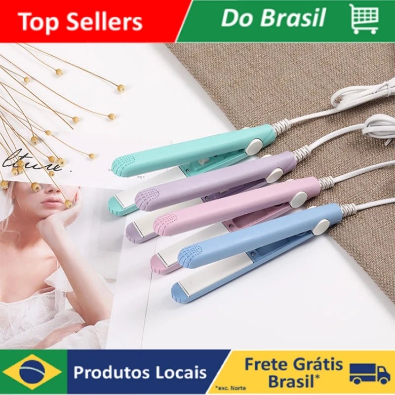 Mini Chapinha/Prancha de Cabelo com Estojo BeP - RbdadStore