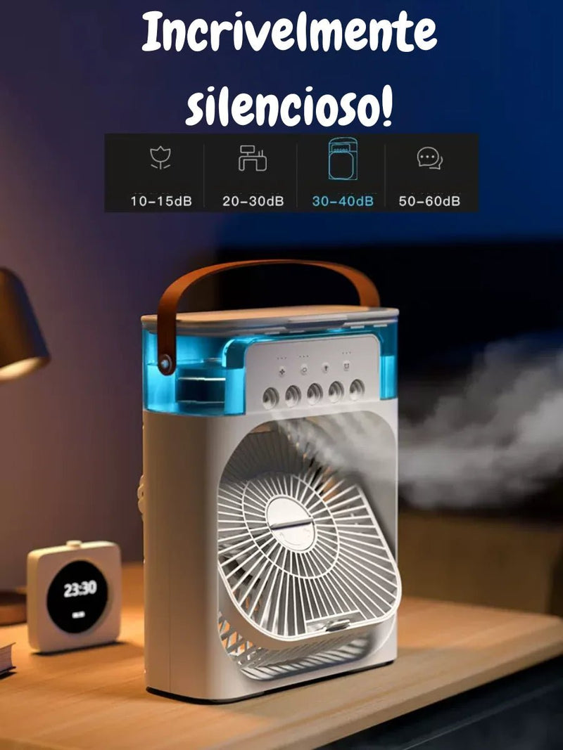 NOVIDADE 3 em 1 Climatizador Ventilador e Umidificador Usb Recarregável 3 Modos Silencioso AmD TdeC - RbdadStore