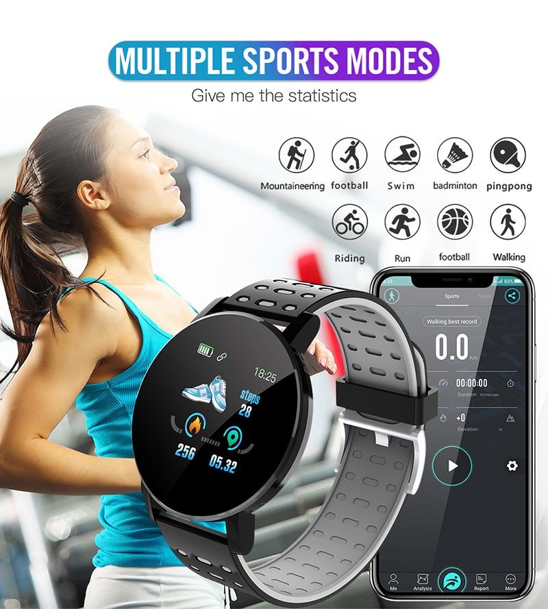 VitaFit Tracker - Smartwatch 119 - Fitness - Android/iOS TdeC - RbdadStore